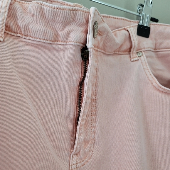 Addition Elle Plus Pants Coral Salmon Denim Size 22 #788 - Picture 5 of 15